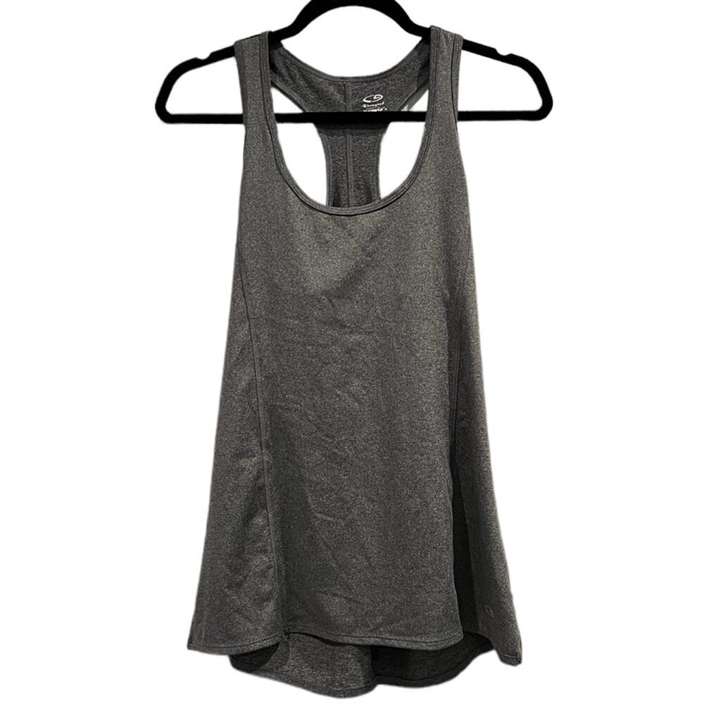 Champion DuoDry Tank Top Womens Medium Gray Workout Yoga Gorpcore Athletic